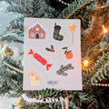 Holidays Vinyl Sticker Sheet - Christmas and Winter 2025 image 0