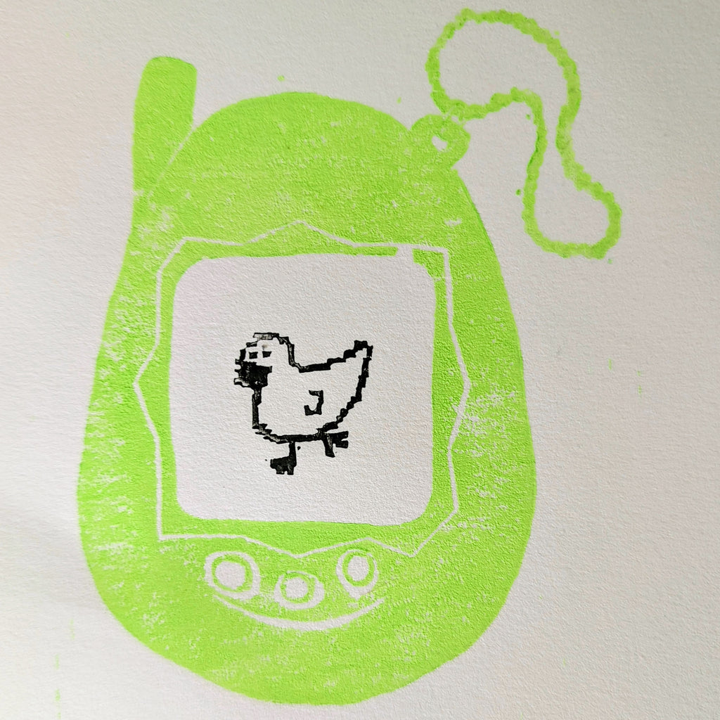Custom Tamagotchi Print image 0