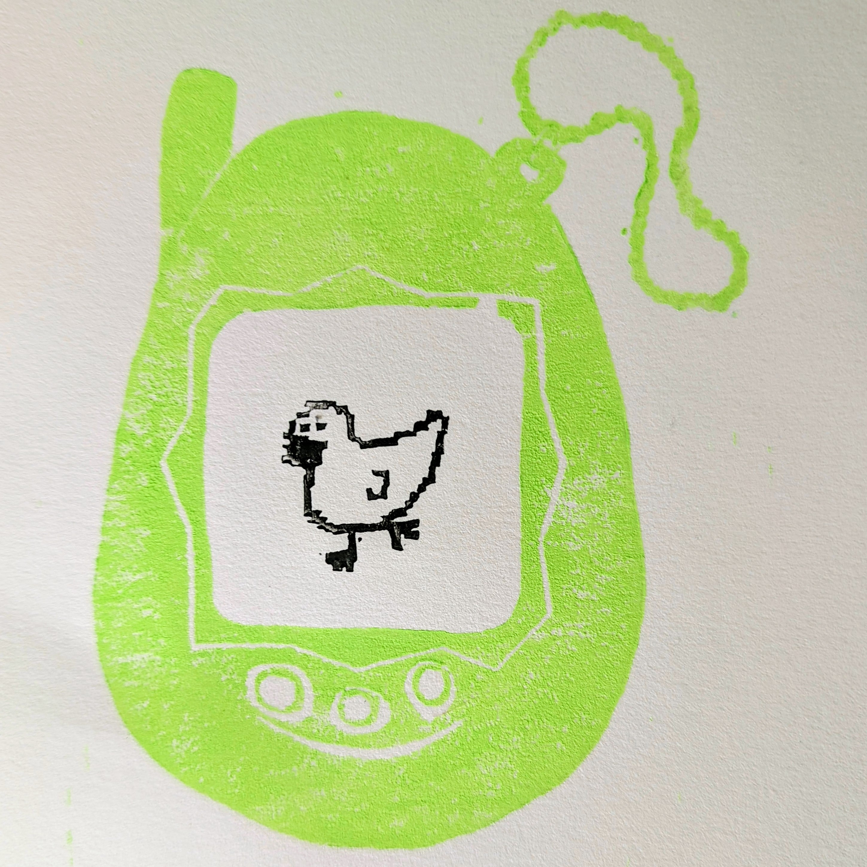 Custom Tamagotchi Print image 0