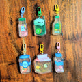 Asia Juice Keychain with Liquid Glitter image 0