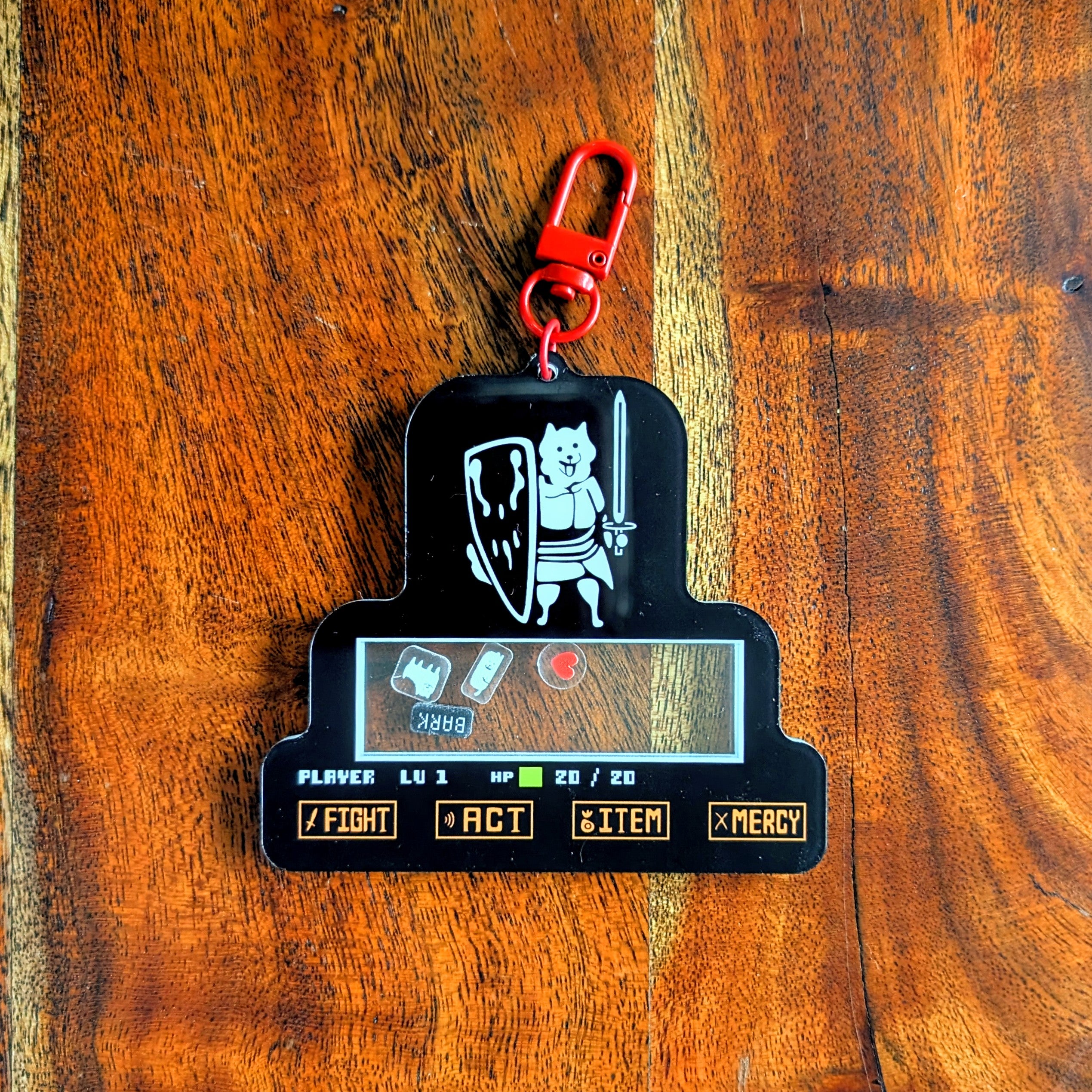 Greater and Lesser Dog Acrylic Shaker Keychain image 2