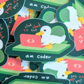 Am Coder Vinyl Sticker - Funny and Relatable image 0