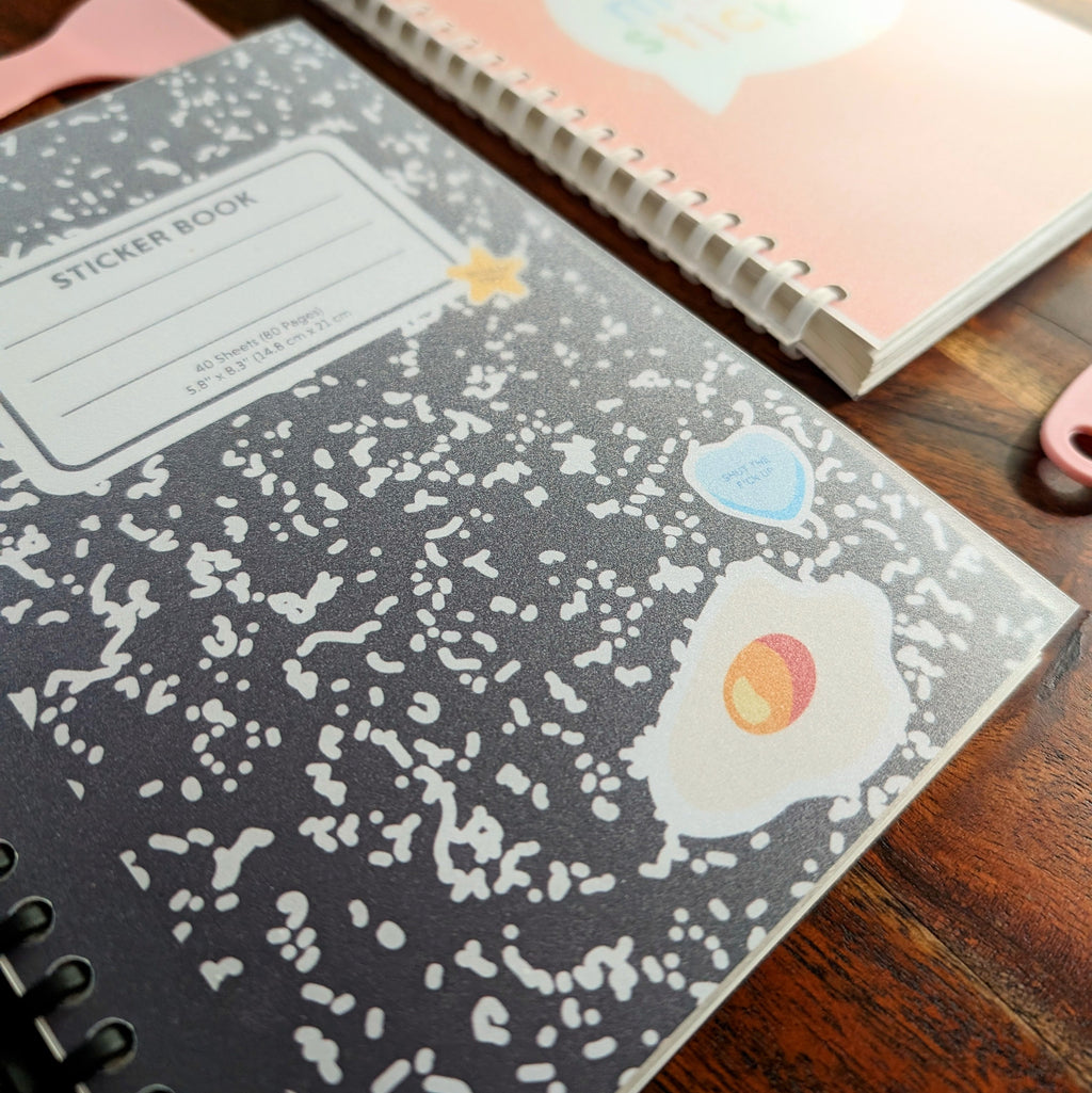 Composition Sticker Book - Reusable Sticker Storage image 3