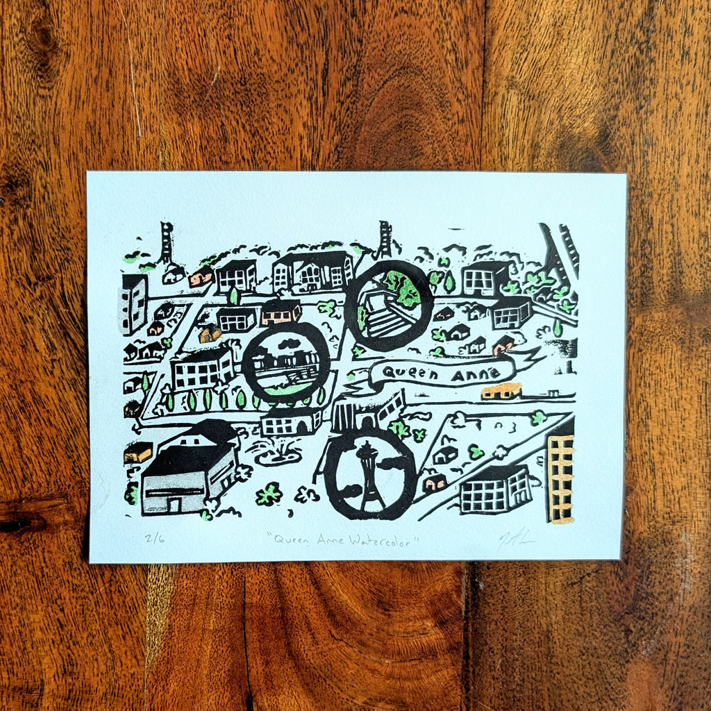 Seattle Neighborhood Block Prints