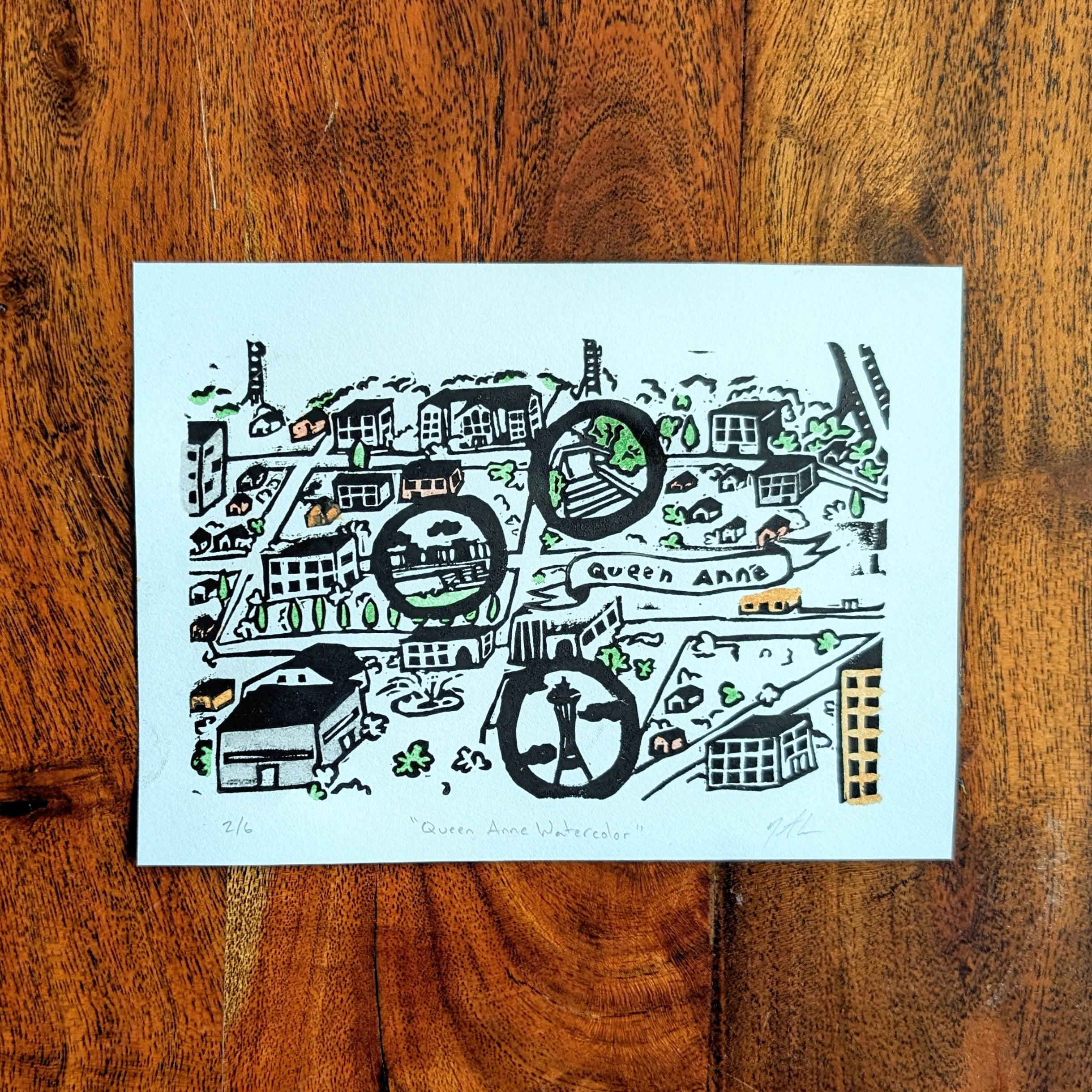 Seattle Neighborhood Block Prints