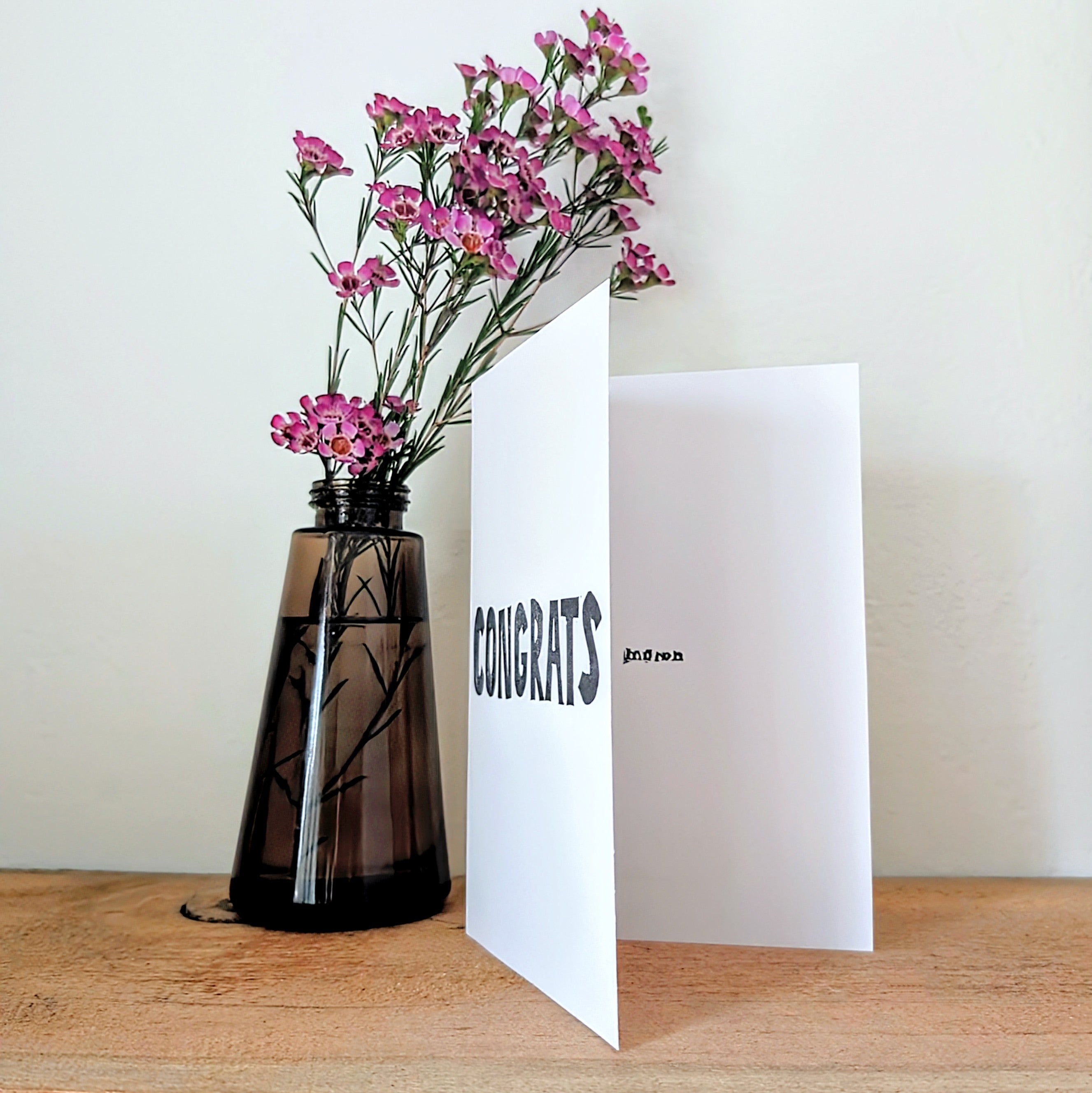 Congrats Moron - Rude Congratulation Card