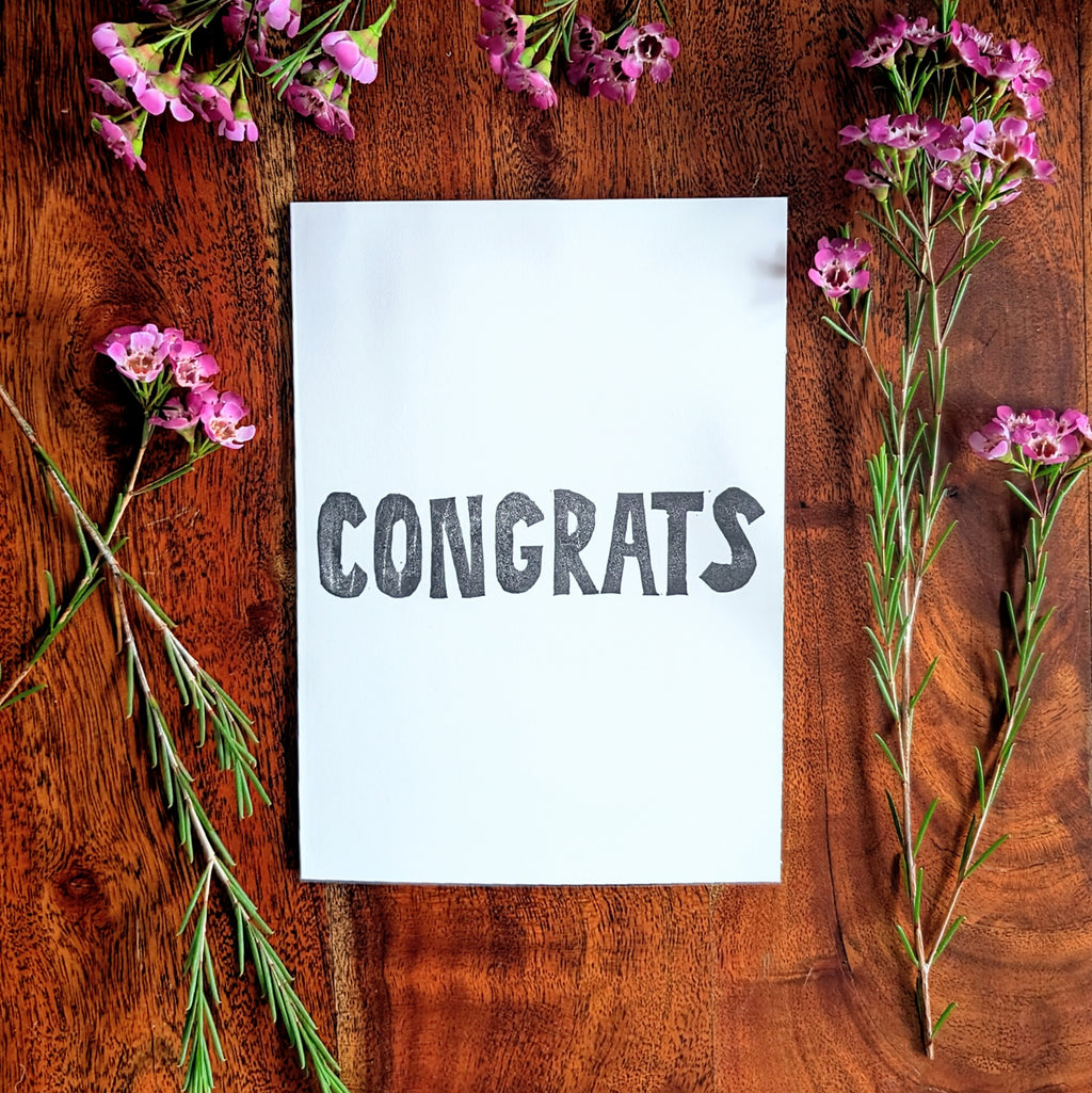 Congrats Moron - Rude Congratulation Card