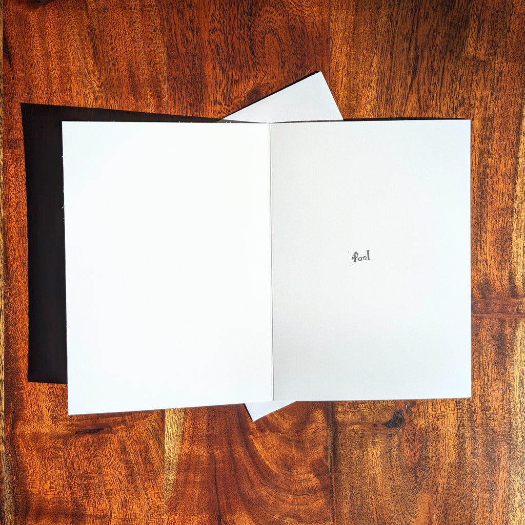 Thank You Fool - Rude Thank You Card