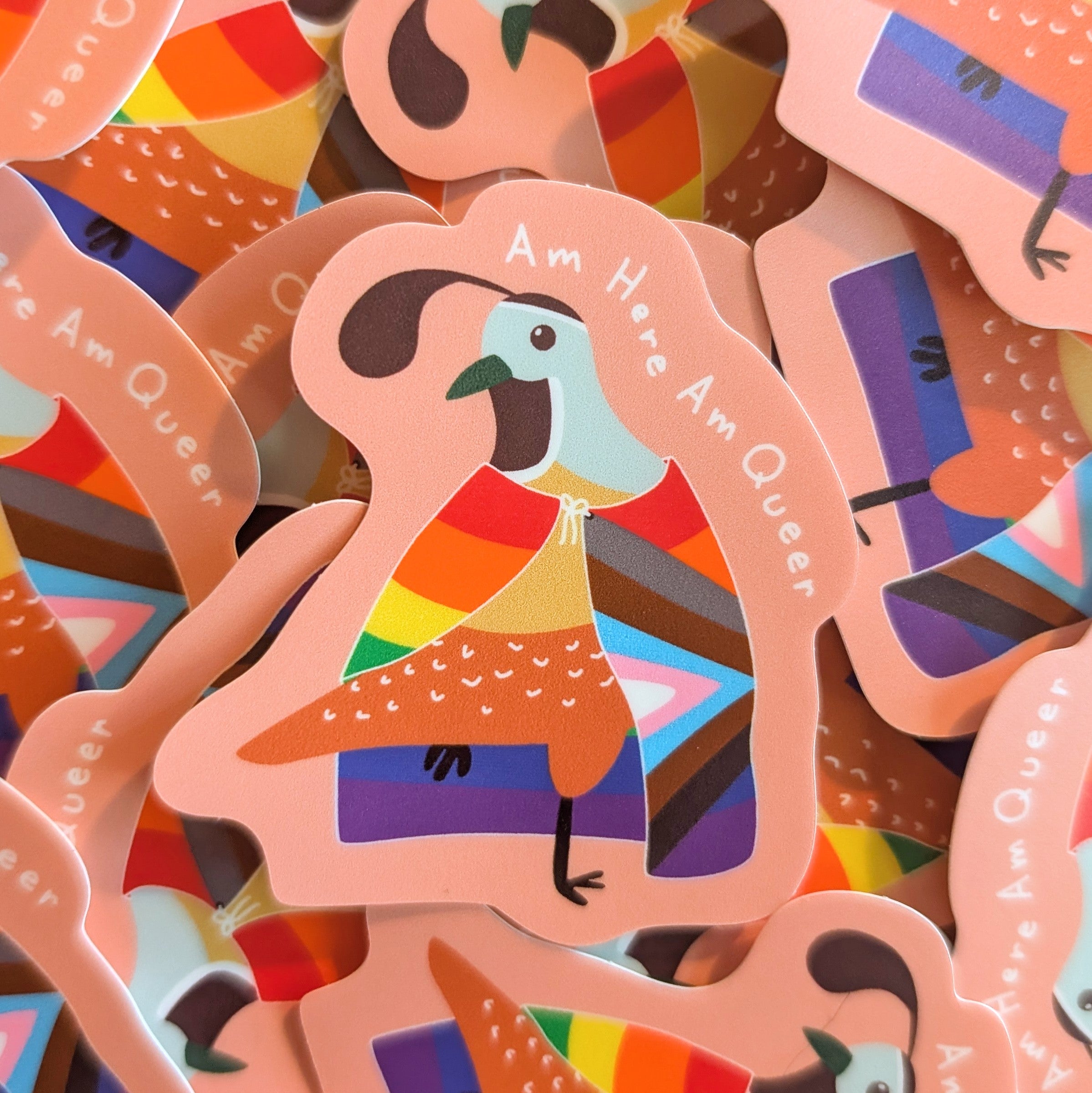 Am Queer Vinyl Matte Sticker image 0