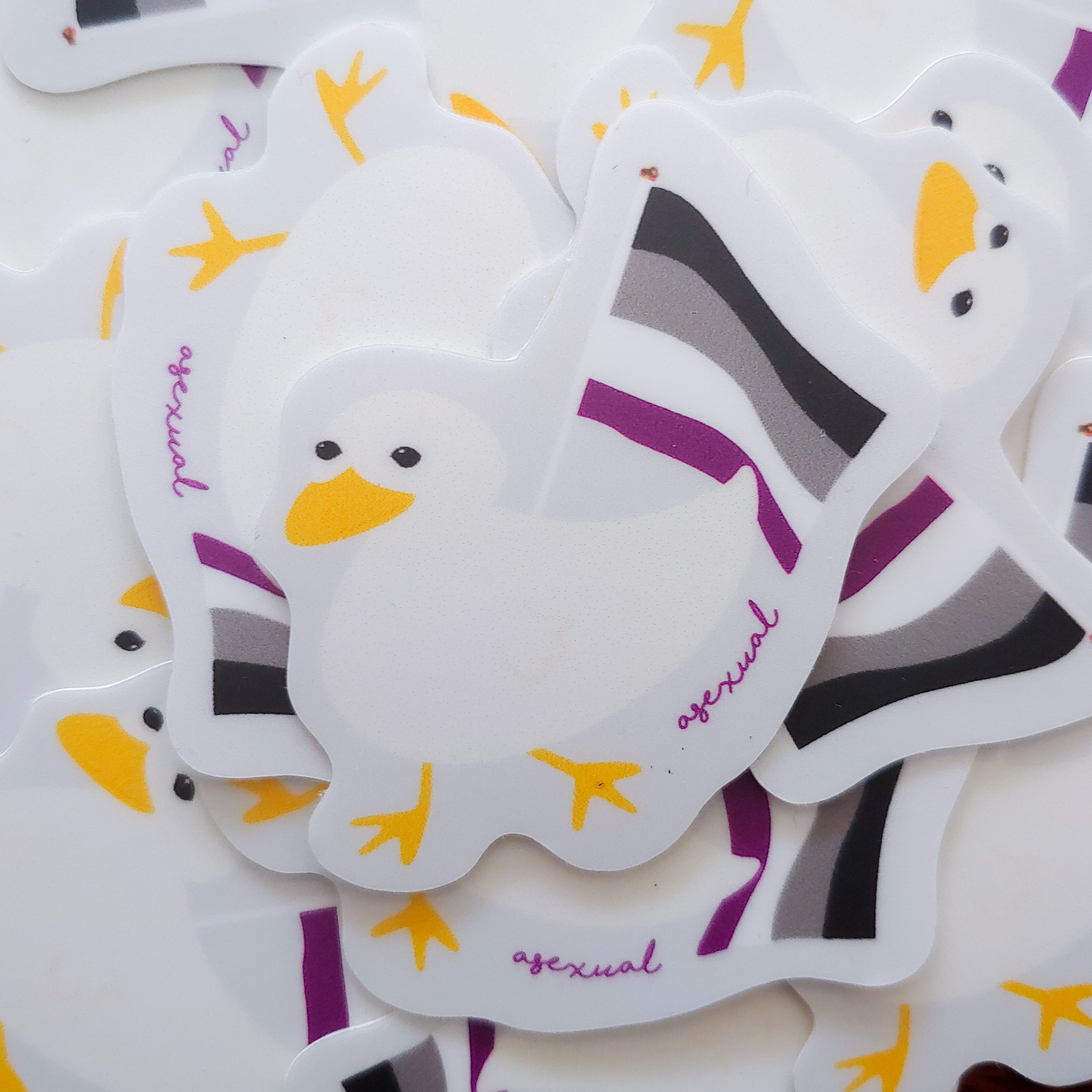 Gus the Duck Pride Flag Sticker - Weatherproof image 7