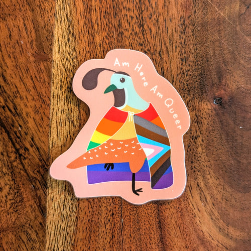 Am Queer Vinyl Matte Sticker image 1