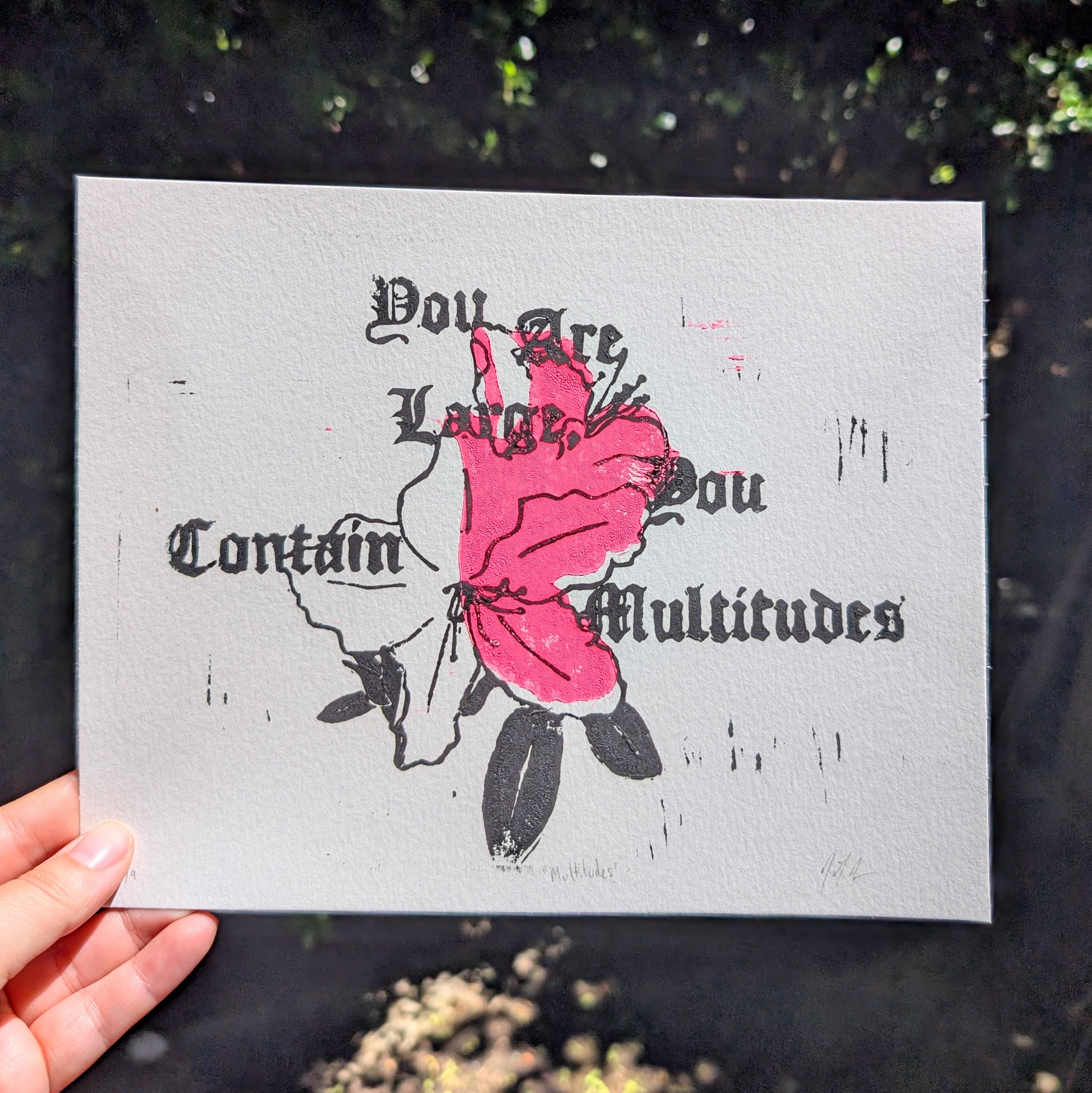 Multitudes Queer Block Print image 0