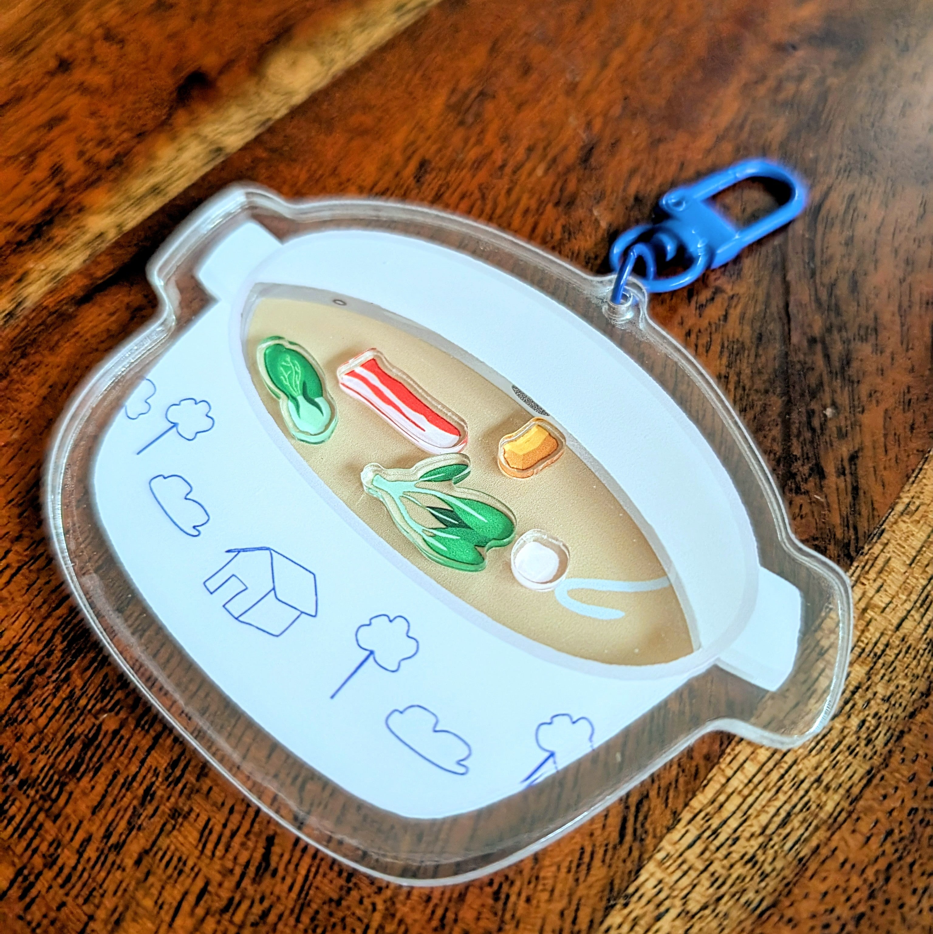 Hot Pot Acrylic Keychain - Shaker image 2