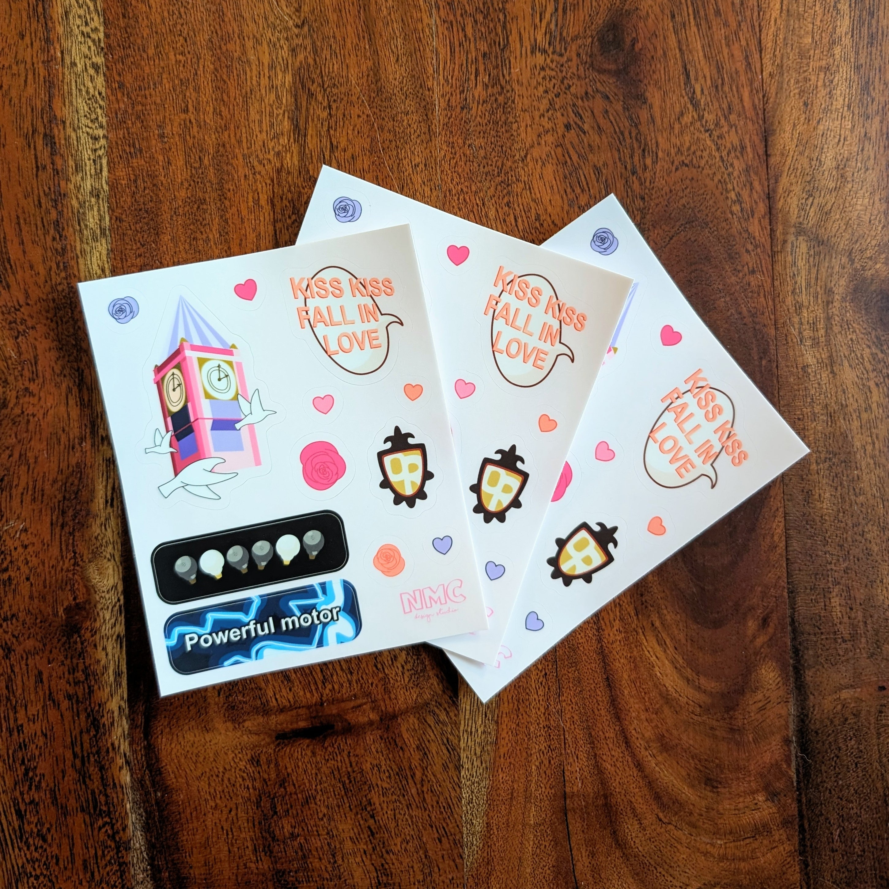 Kiss Kiss Fall in Love Anime Sticker Sheet image 1